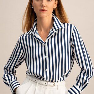 Lilysilk striped shirt
